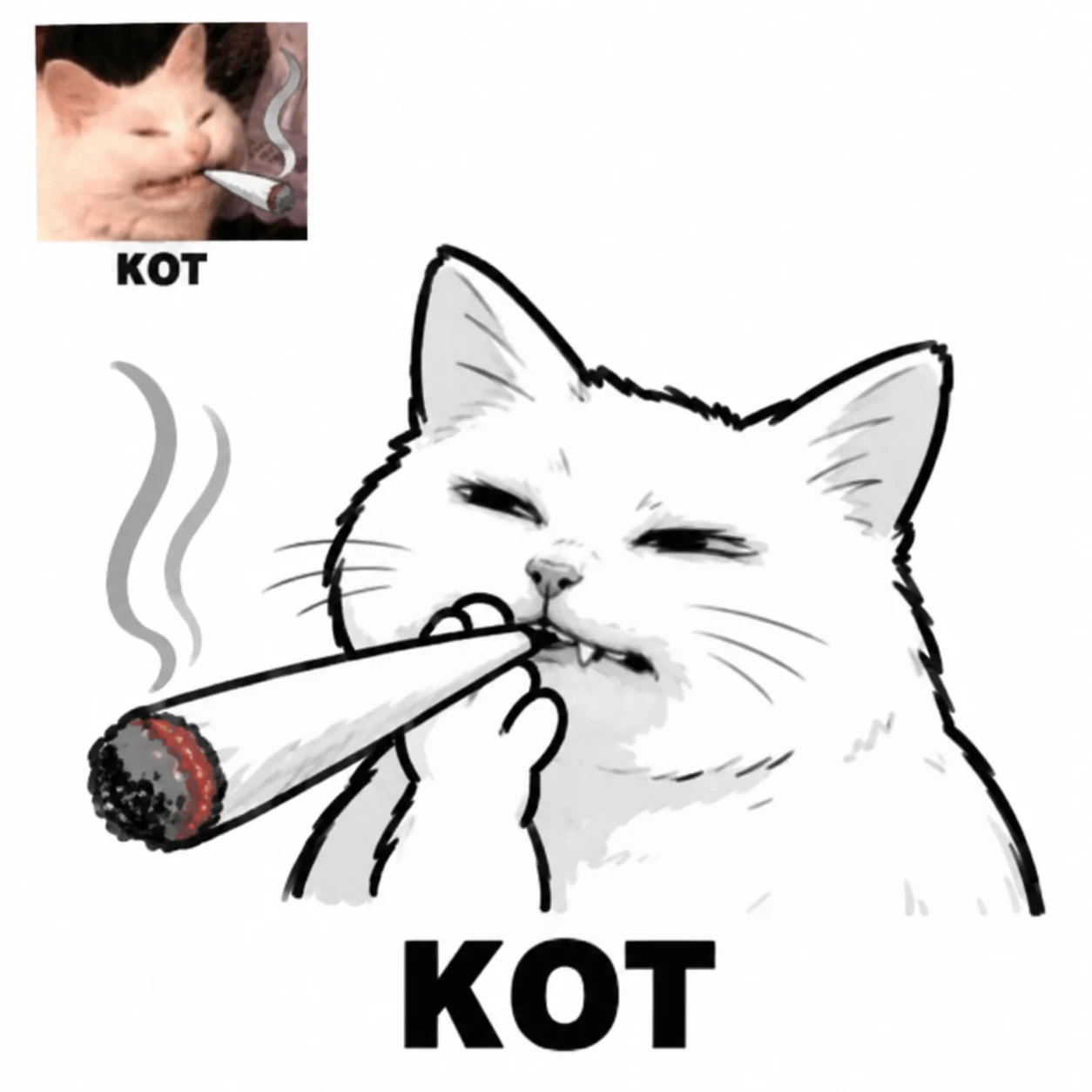 KOT smoking reaction meme